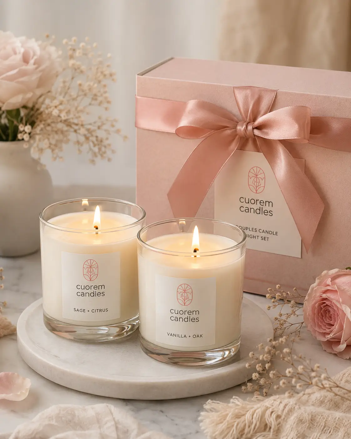Couples Candle Night Set